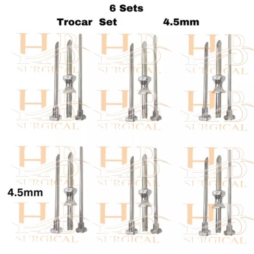 HRT Trocar 4.5 mm Hormone Replacement Pellet Insertion Trocars 6 Sets