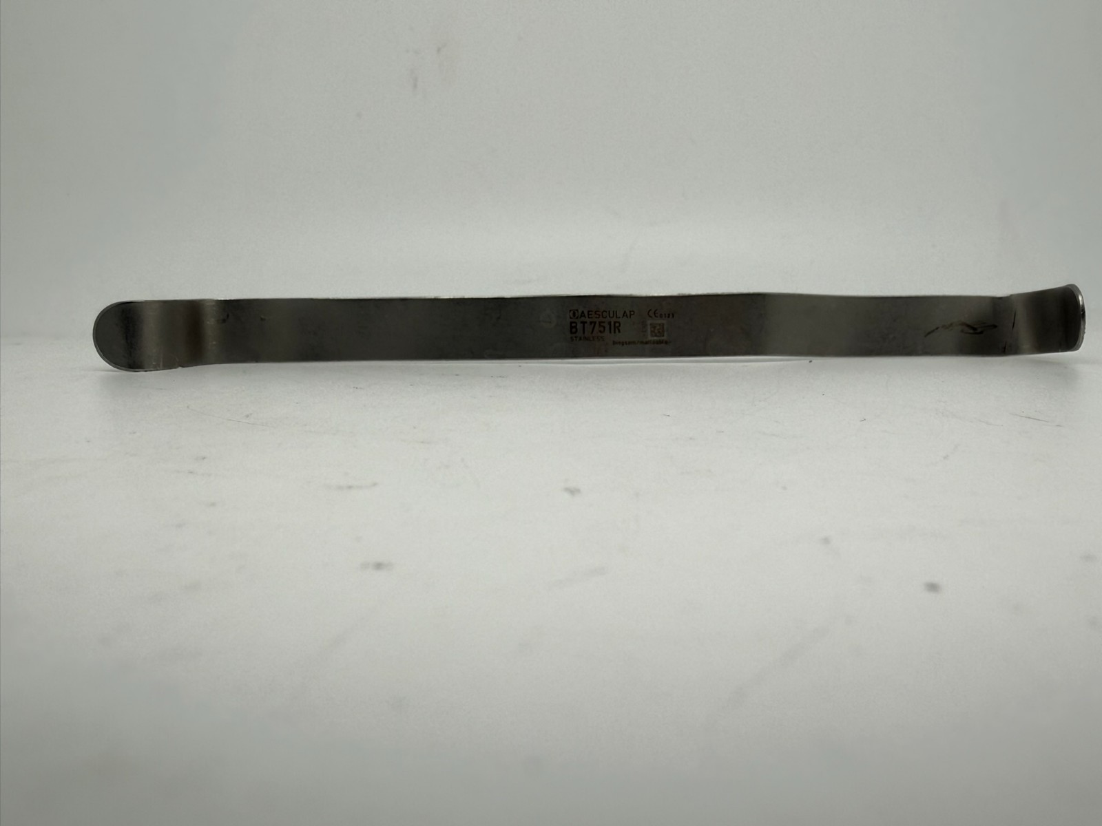Aesculap BT751R Abdominal Intestinal Spatula 7 7/8″ Stainless 12mm Surgical