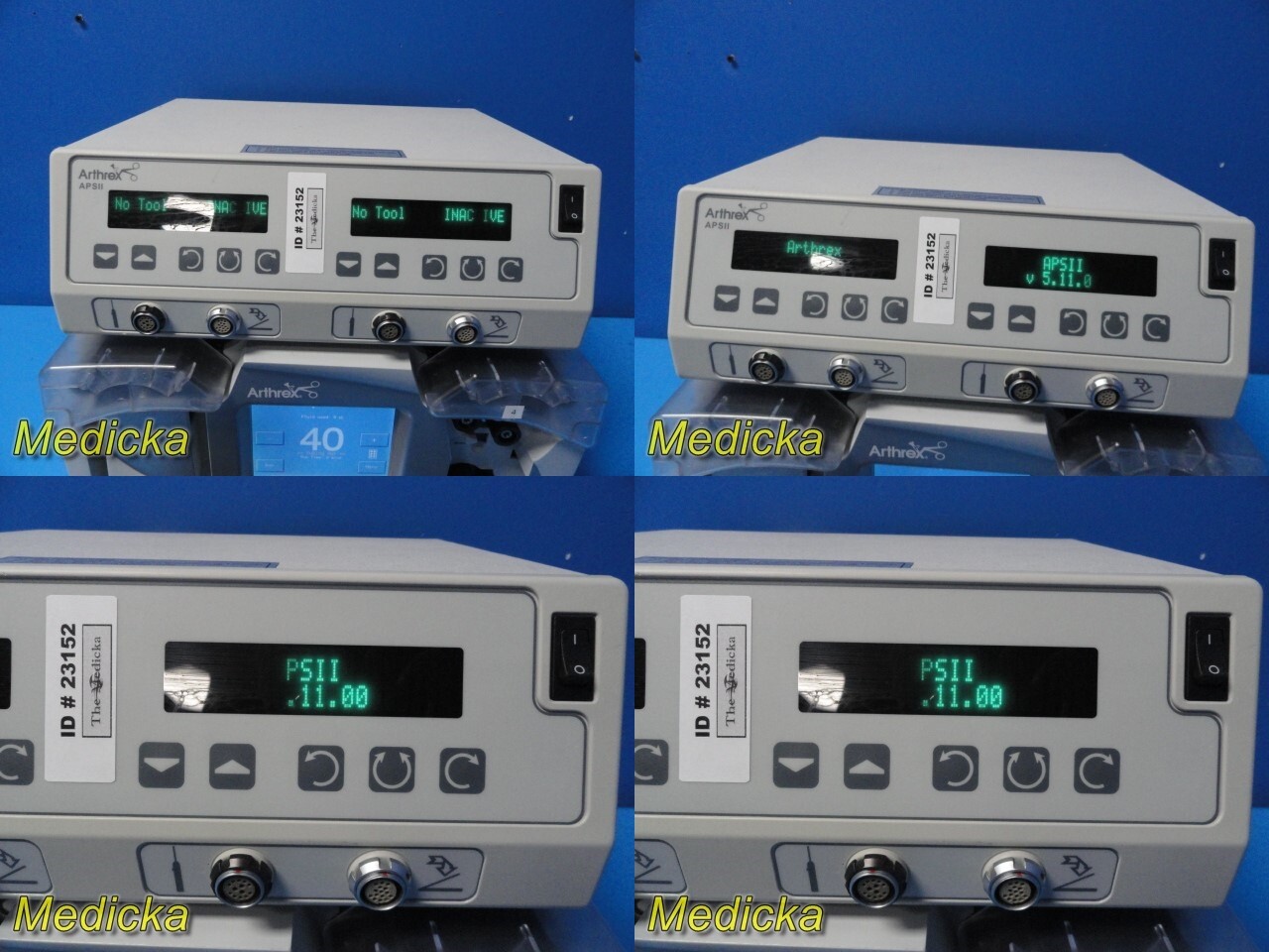 2010 Arthrex APS II Shaver Console W/ AR-6480 Dual Pump & Remote ~ 23152