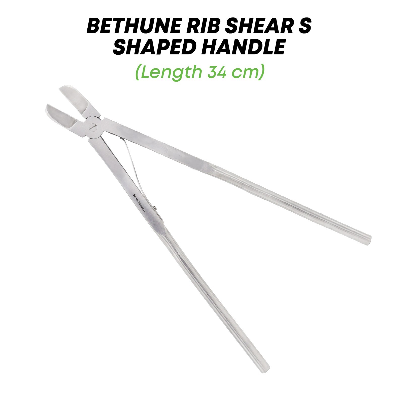 Bethune Rib Shear Blunt 34 cm S-Shaped Handle Stainless Steel Orthopedic Tools