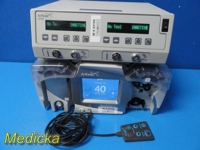 2010 Arthrex APS II Shaver Console W/ AR-6480 Dual Pump & Remote ~ 23152