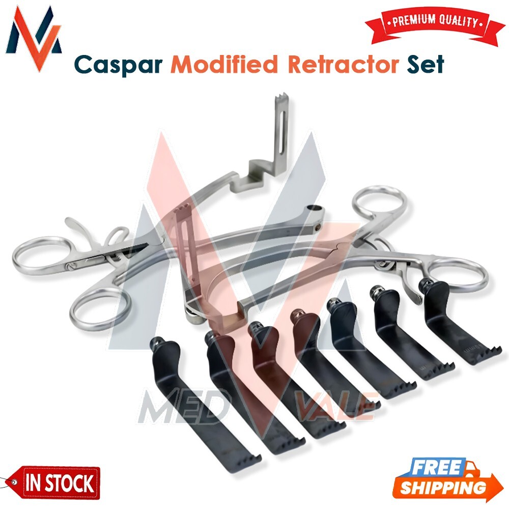 MEDVALE Caspar Modified Retractor Set Surgical Spine Instruments