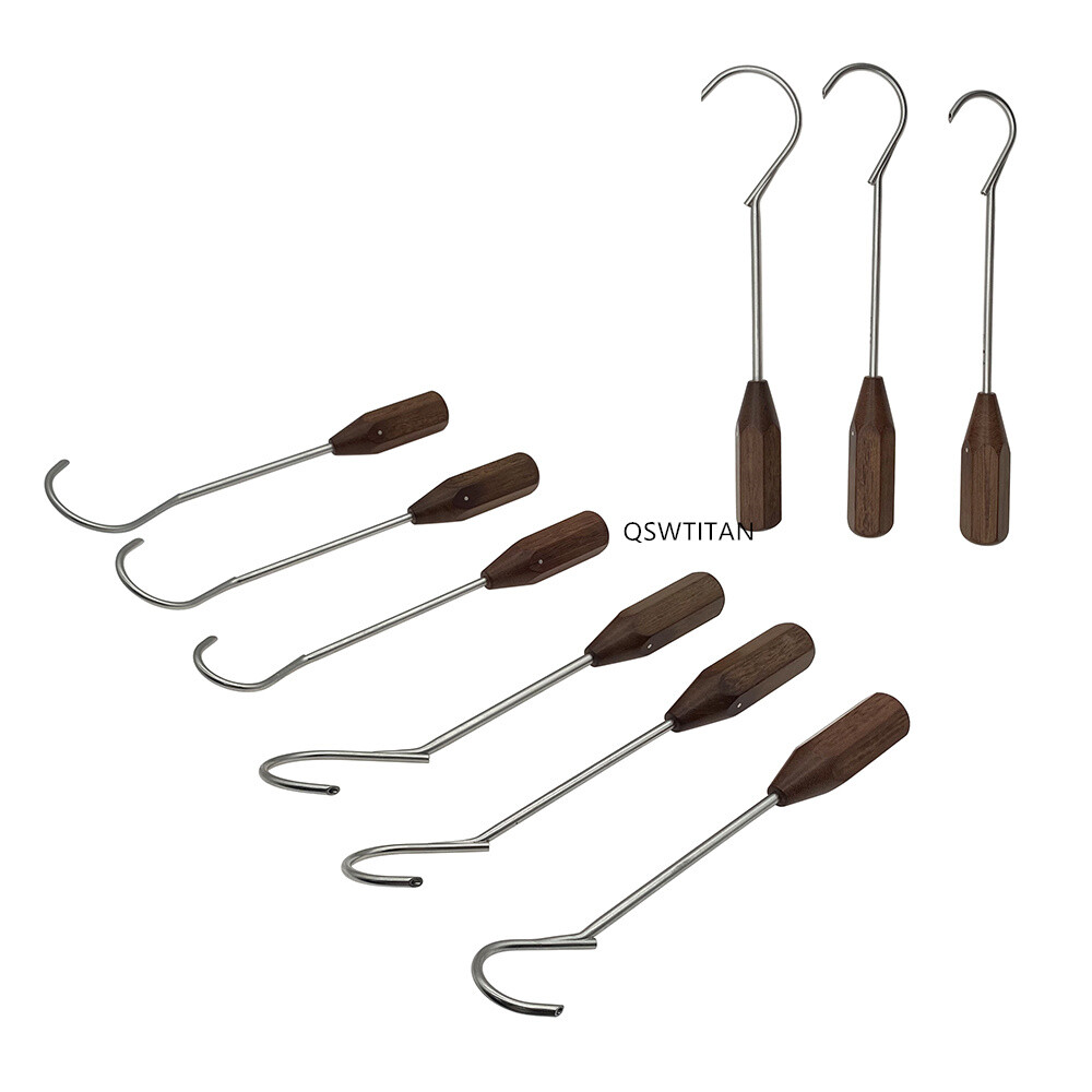 Bone Drill Sleeve Wire Guide with Wooden handle1pcOrthopedic Drill Sleeve Guider