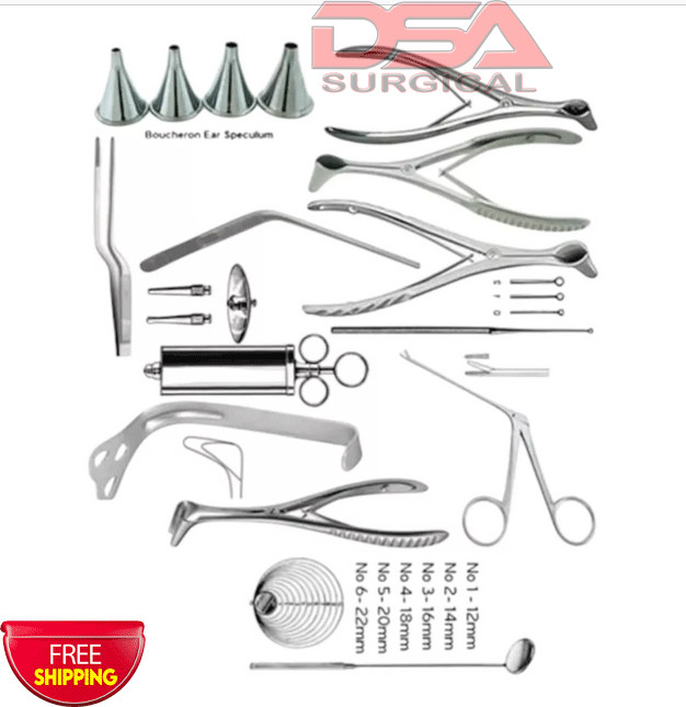 ENT Professional Otology Tools Complete ENT Instruments Set