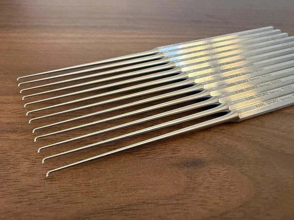 Karl Storz 152301 ENT Micro Hook Set Lot of 12 Germany Surgical Tools