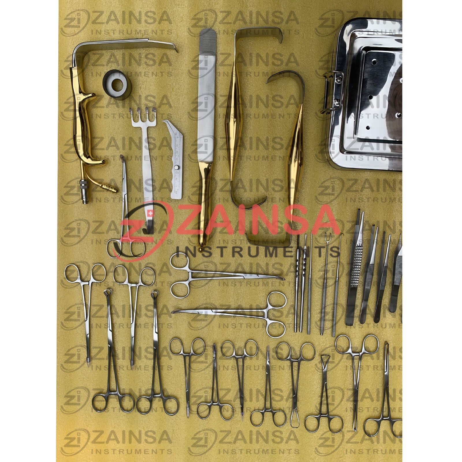 Plastic Surgery Set Surgical German Breast Augmentation Instrument Set Of 40 PCs
