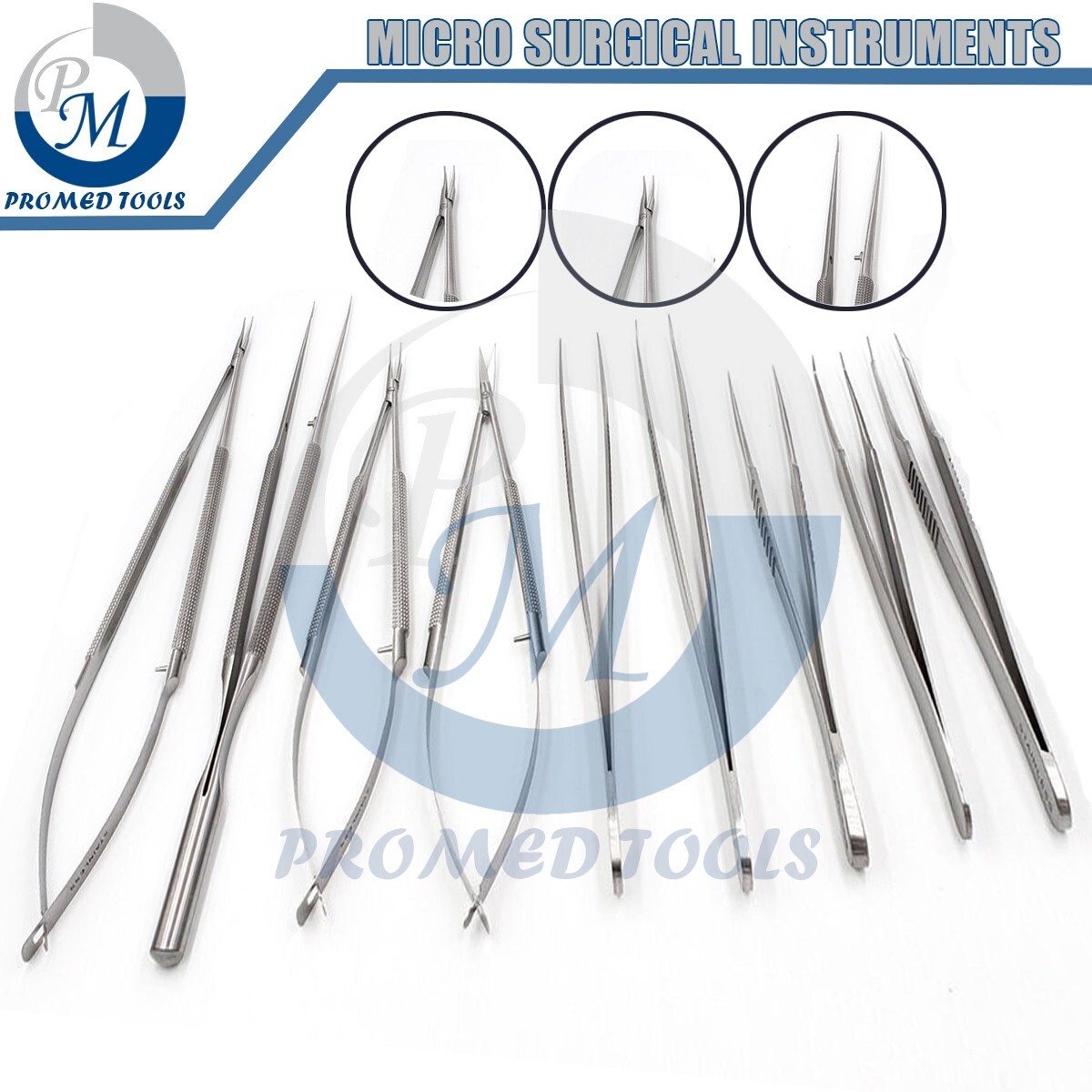 Set of Micro Surgical Surgery Instruments 9 Pcs Set