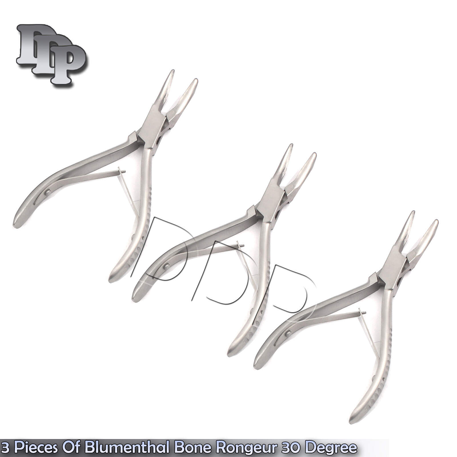 3 Pieces Of Blumenthal Bone Rongeur 30 Degree 6″ Surgical Dental Instruments