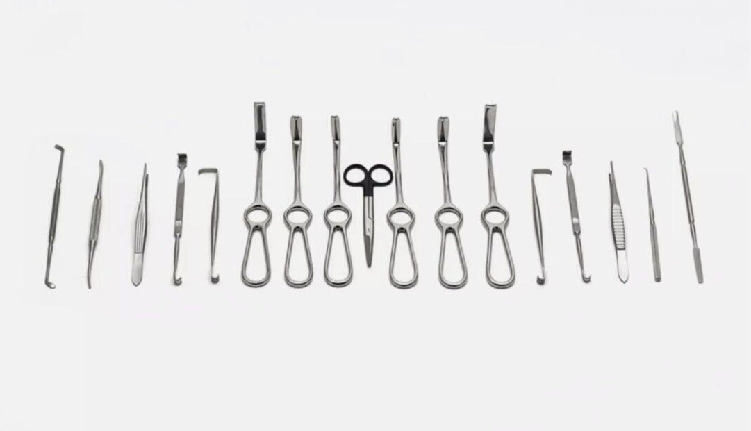 Auricular Reconstruction Set of 17 Pcs Plastic Surgery instruments Surgical Tool