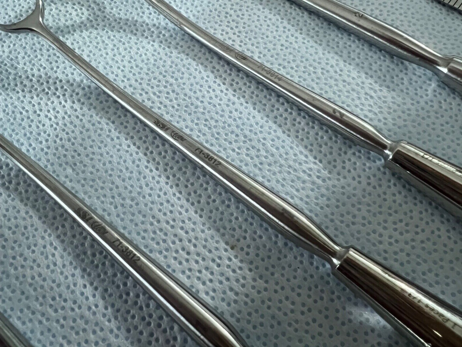 Set Of 7 SSI Ultra & Miltex ENT Curved Adenoid Curettes 8-1/2″ Length