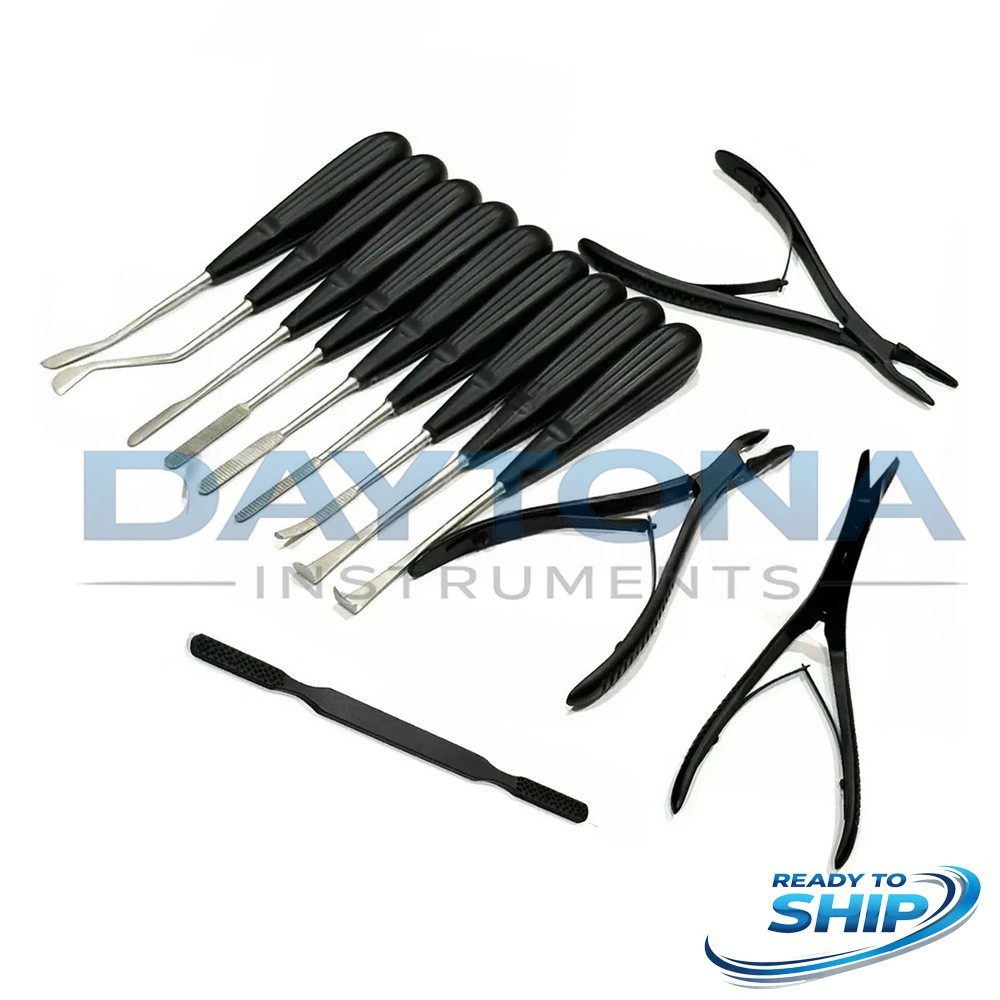 Rhinoplasty Preservation Instruments Set Black