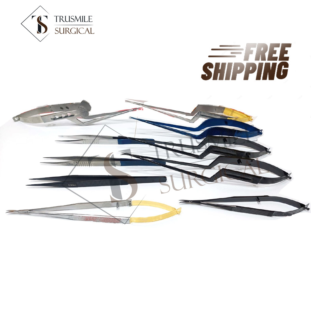 13 PCs Kamiyama Micro Scissor Micro Forceps Neurosurgery Instruments Set