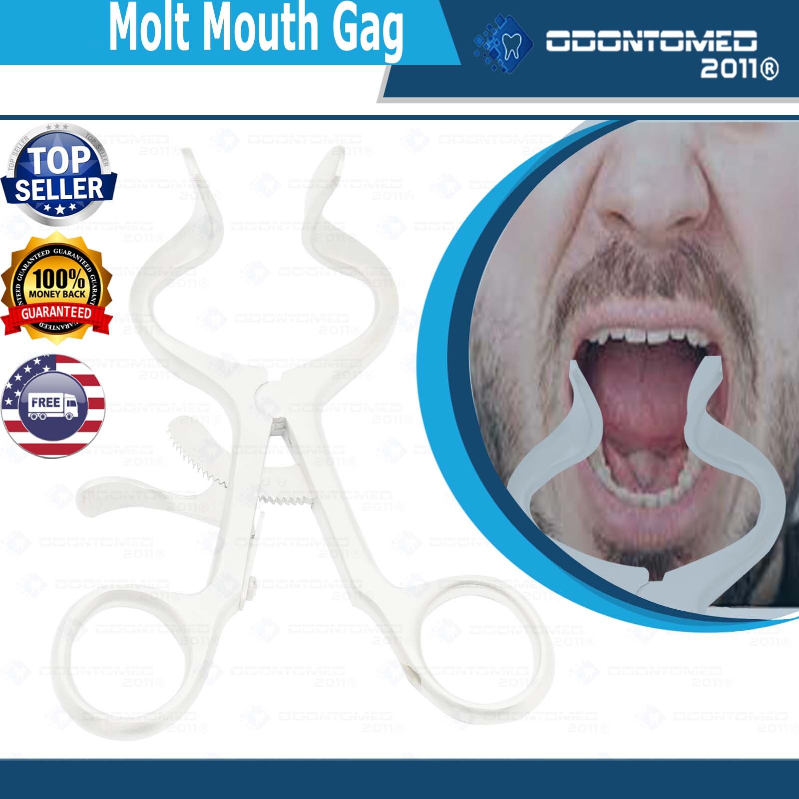 ODM Molt Mouth Gag 5” Surgical Instruments Or Grade