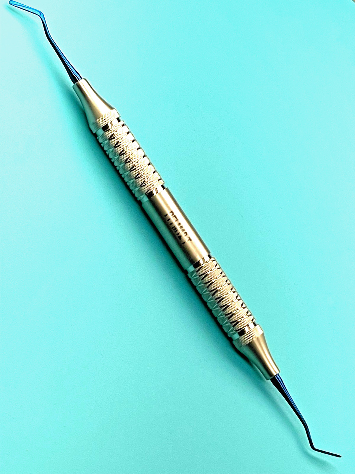 Set of 3 Dental Plastic Filling Instruments PFI M12 T, Titanium Blue Coated Tips