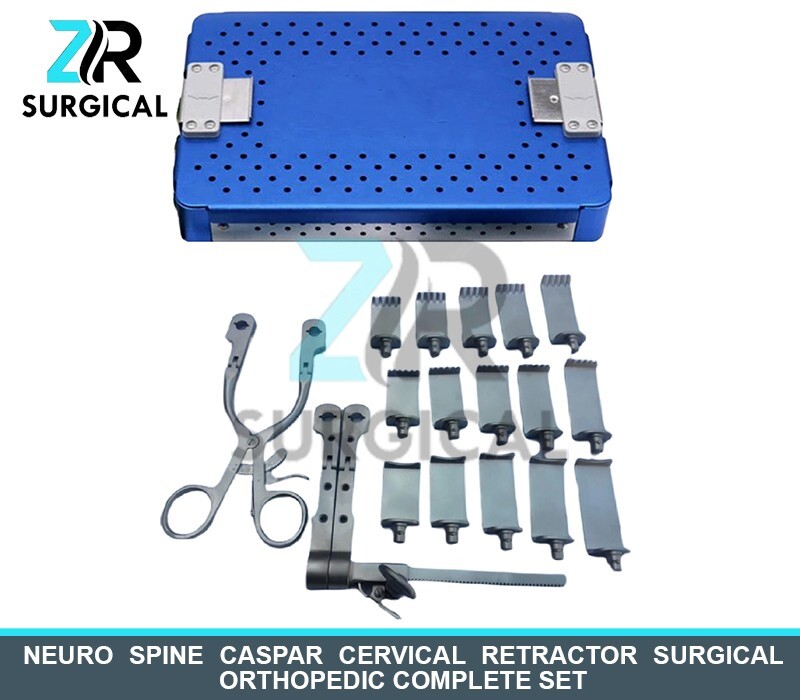 NEURO SPINE CASPAR CERVICAL RETRACTOR SURGICAL ORTHOPEDIC COMPLETE SET