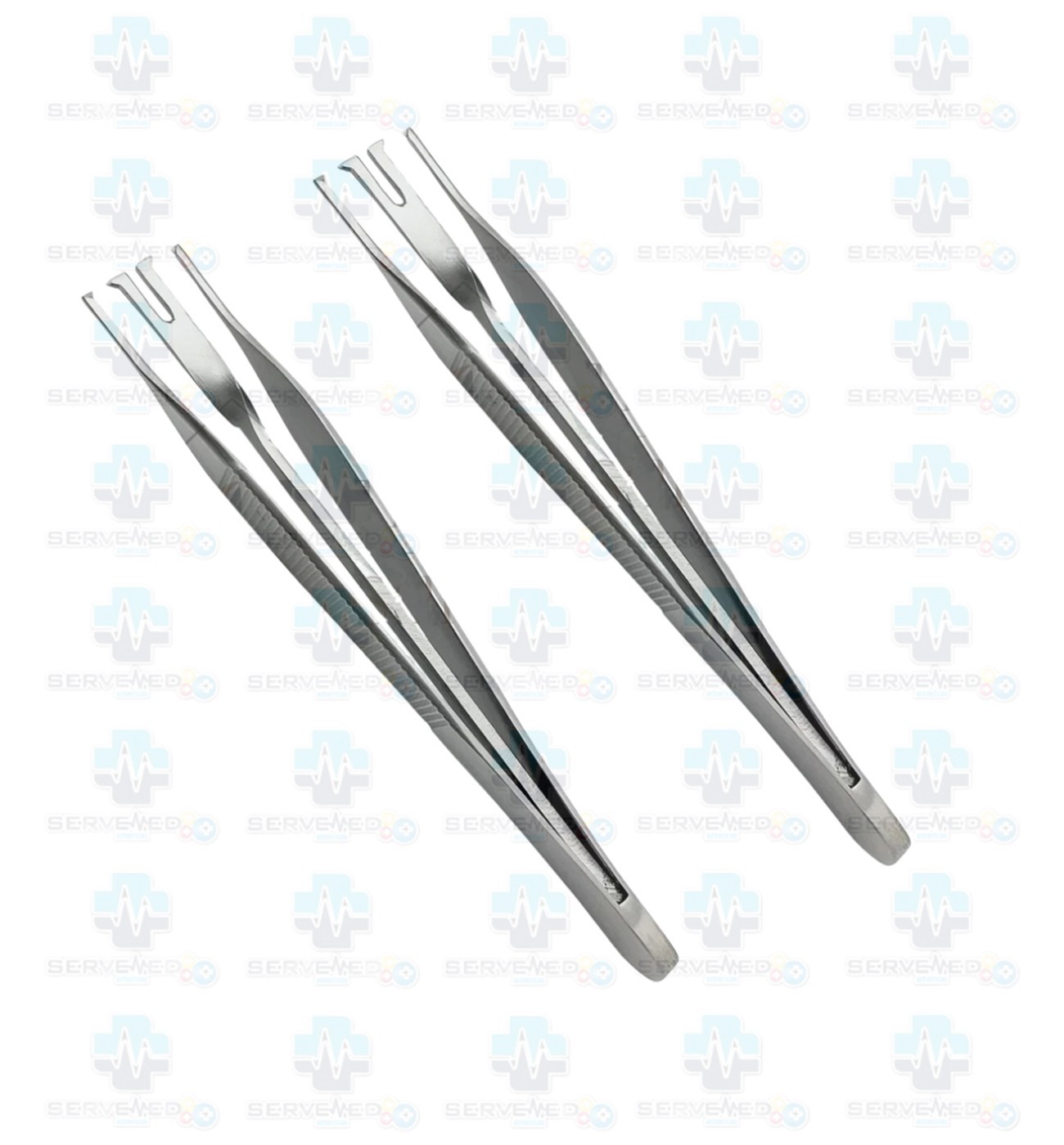 2 pcs Adson Insorb Forceps 12.5cm Double Point Plastic Surgical instruments