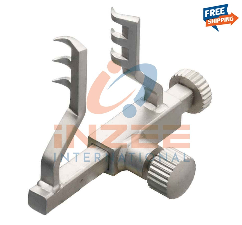 OR Grade Goldstein Retractor 3 x 3 Sharp Prongs Surgical Instruments By Inzee