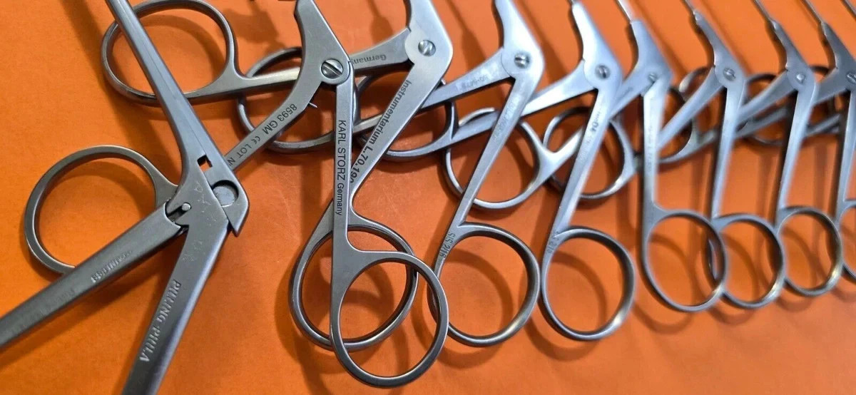 Karl Storz / Pilling Surgical Laryngeal Instrument Set 14 Pcs with Sterilization