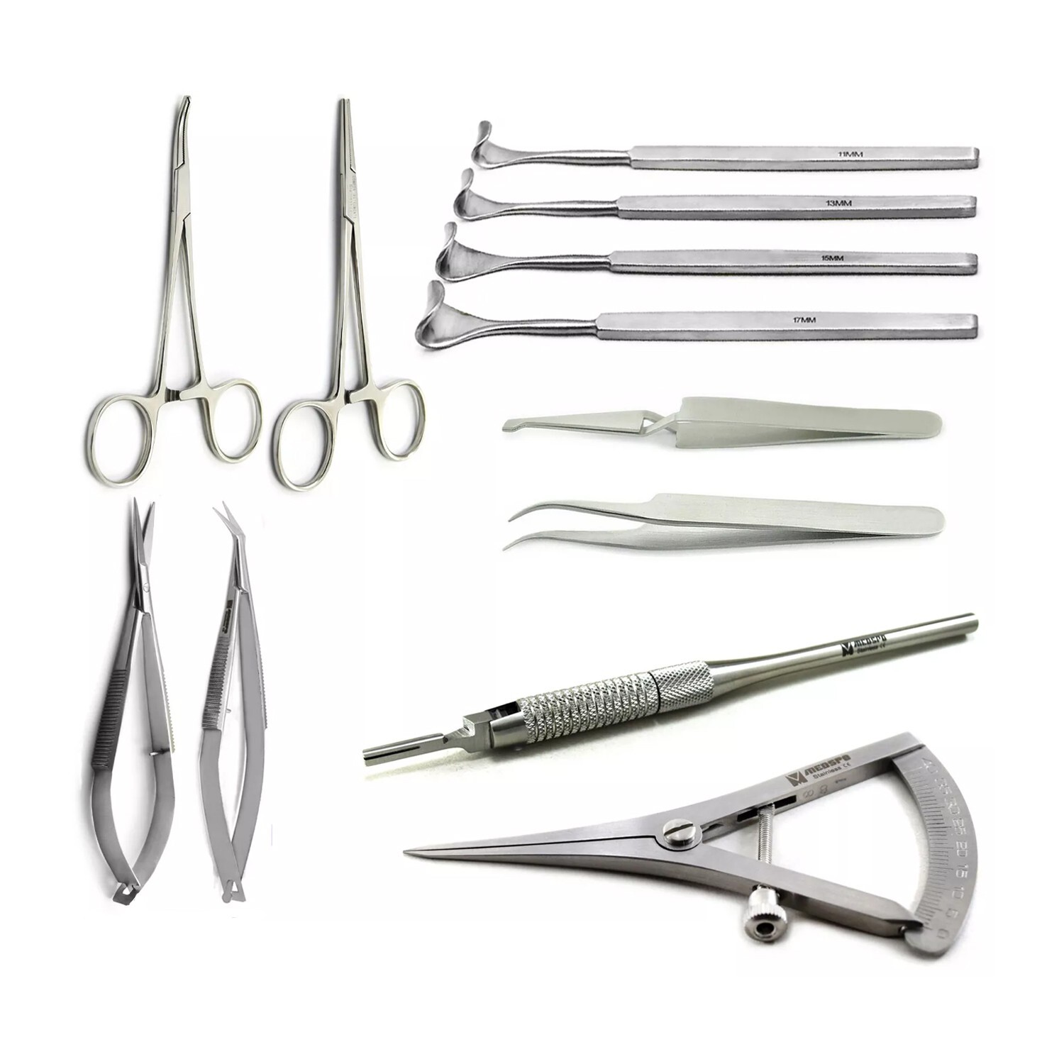 BASIC OPHTHALMIC EYE MICRO SURGERY SURGICAL ORTHODONTIC INSTRUMENTS SET KIT