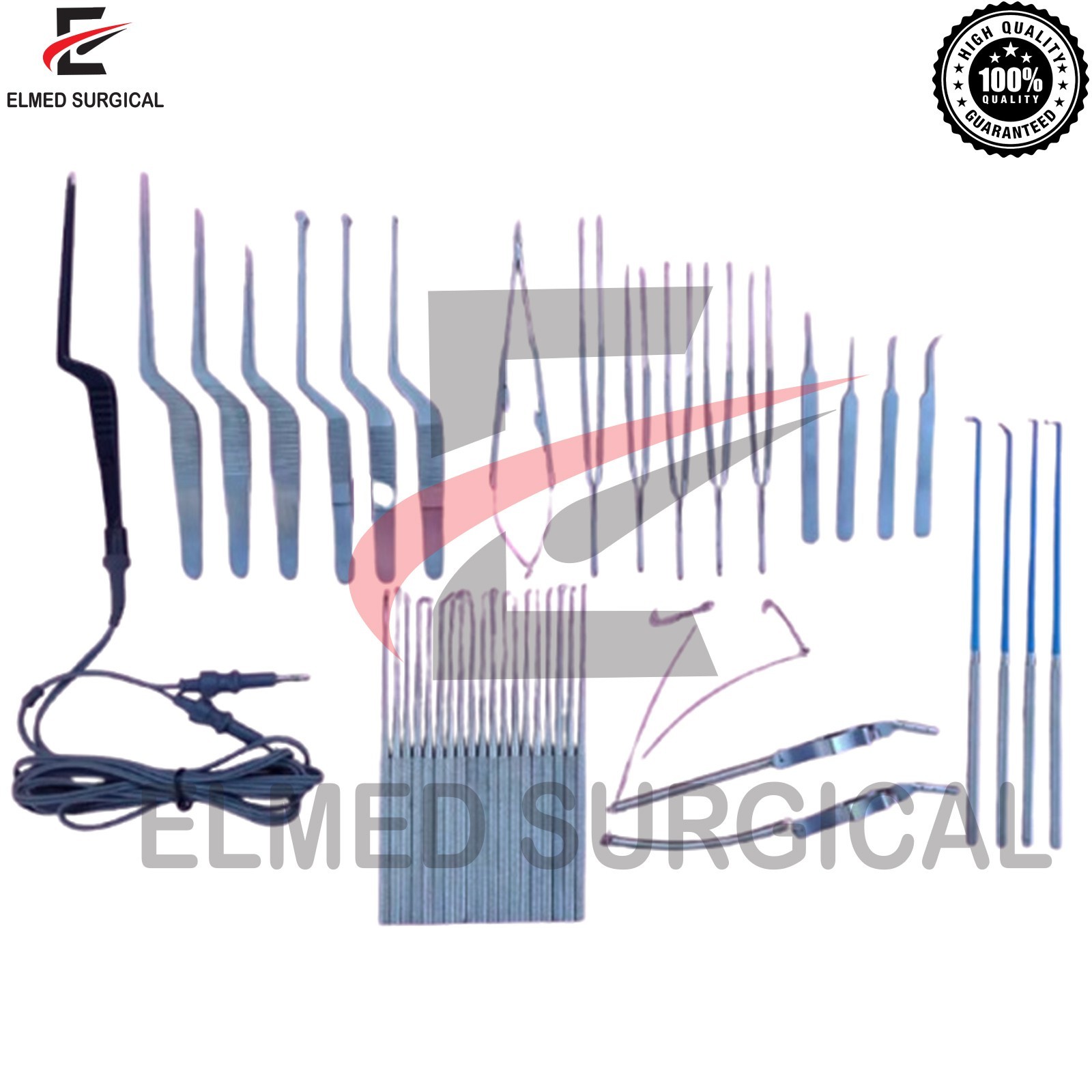 Neurosurgical Micro Surgery Set Instruments Yasargill 43 Pcs Set
