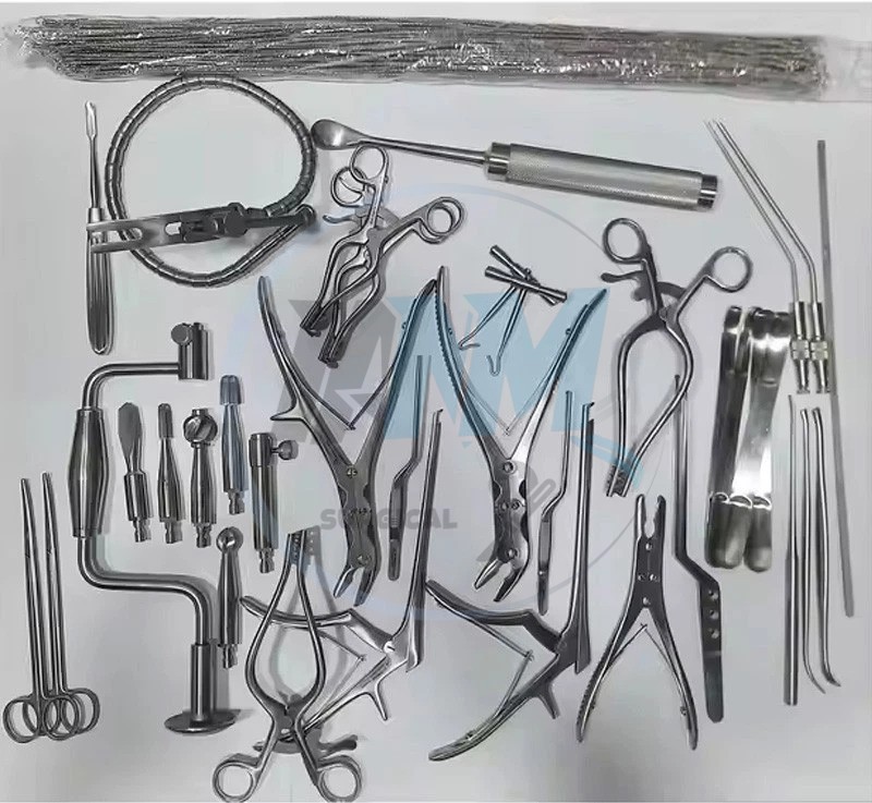 Basic Craniotomy Surgical Neuro and Spinal Orthopedic Instruments Set