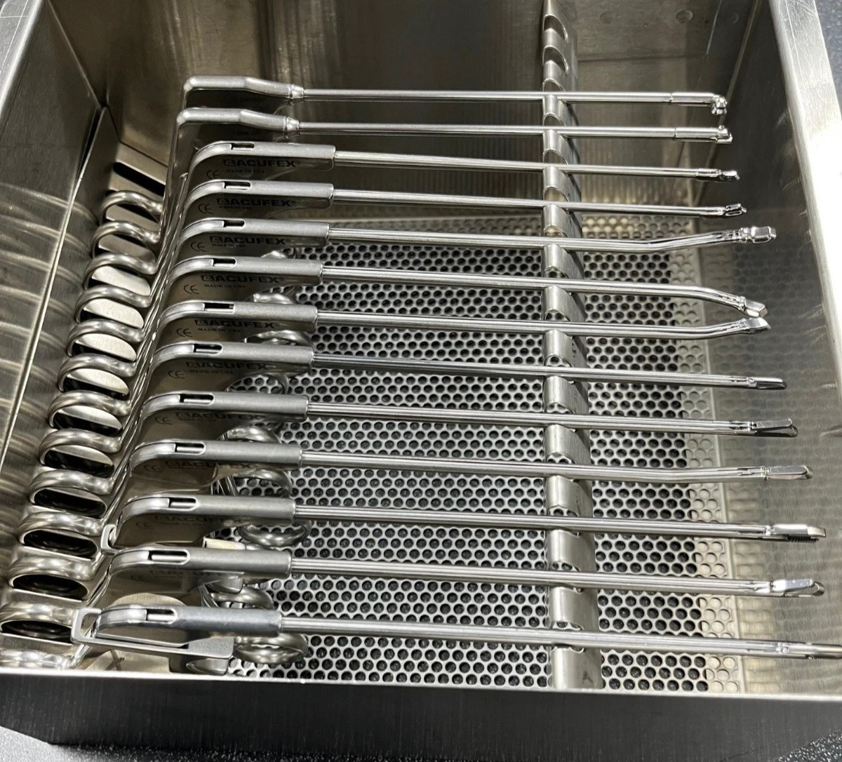 Acufex Arthroscopic Punches & Graspers With Tray Set of 13 PCs