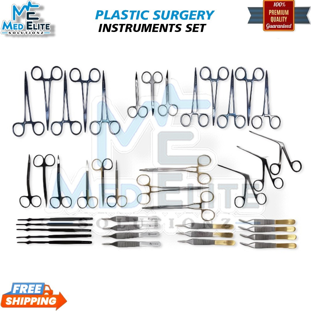 Set of 42 Pcs Plastic Surgery Surgical instruments Set German Grade
