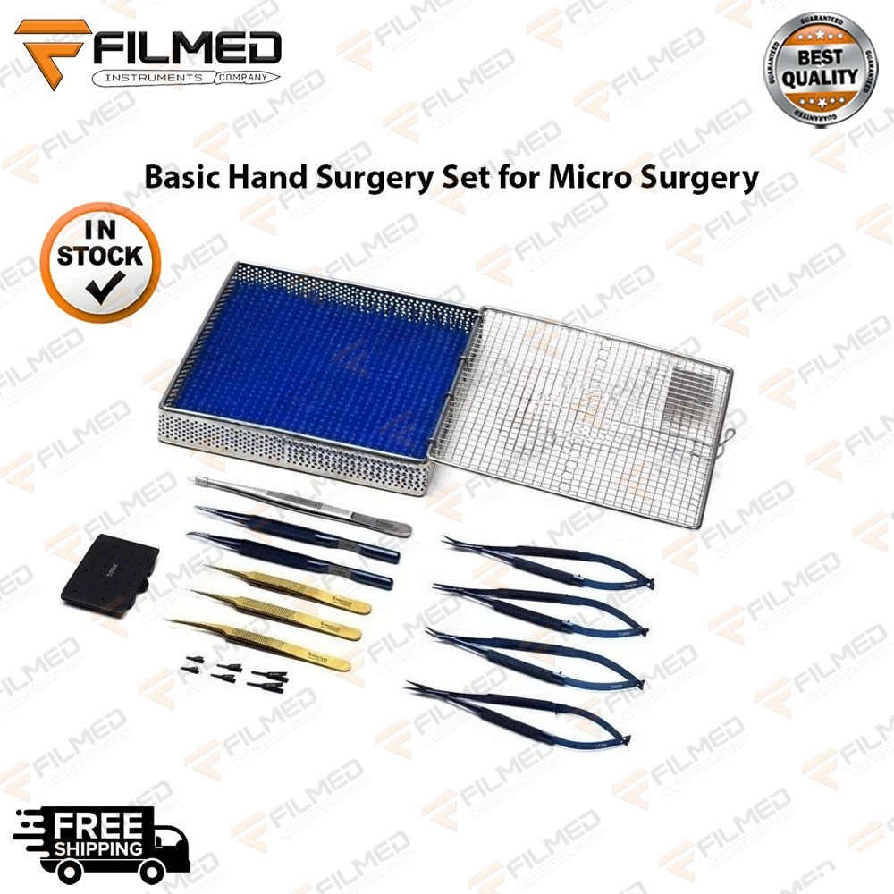 Basic Hand Surgery Set for Micro Surgery Surgical Instruments Medic