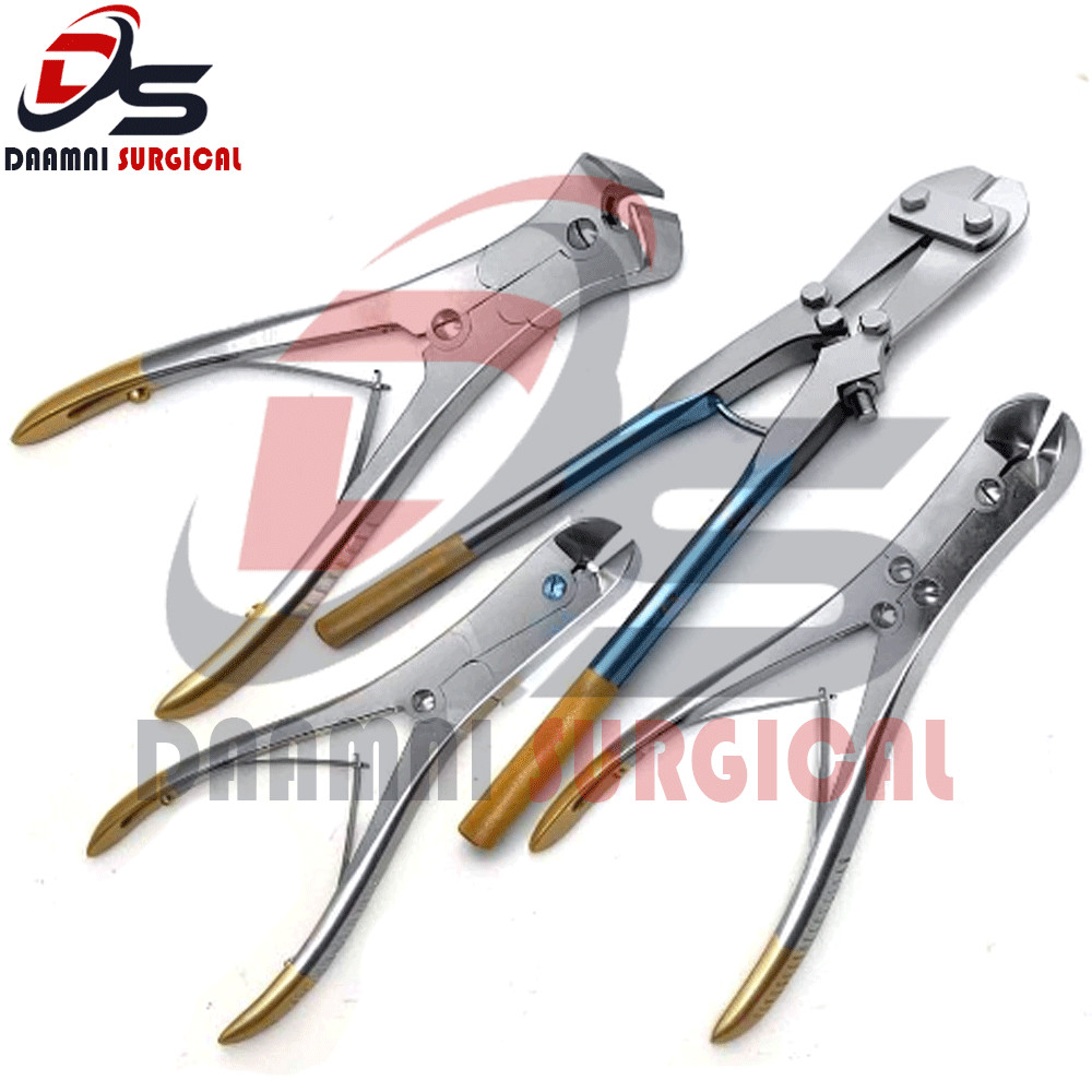 4 Pcs T/C Pin & Wire Cutter Set Orthopedic Surgical Instrument Set German Grade