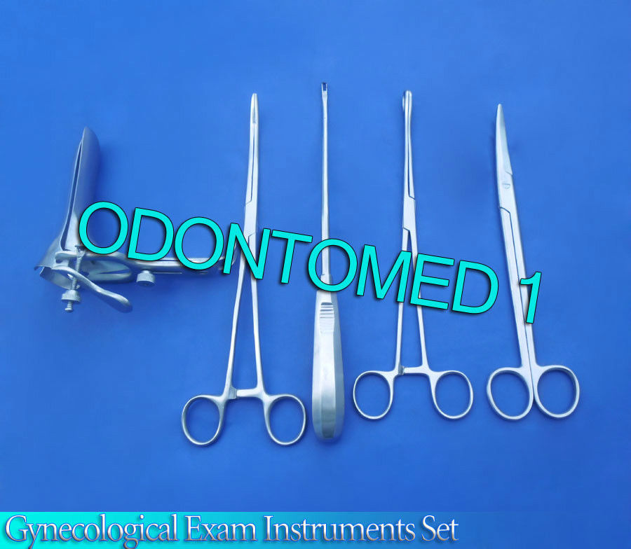 6 Pieces Gynecological Exam Instruments Set Surgical Obstetrical
