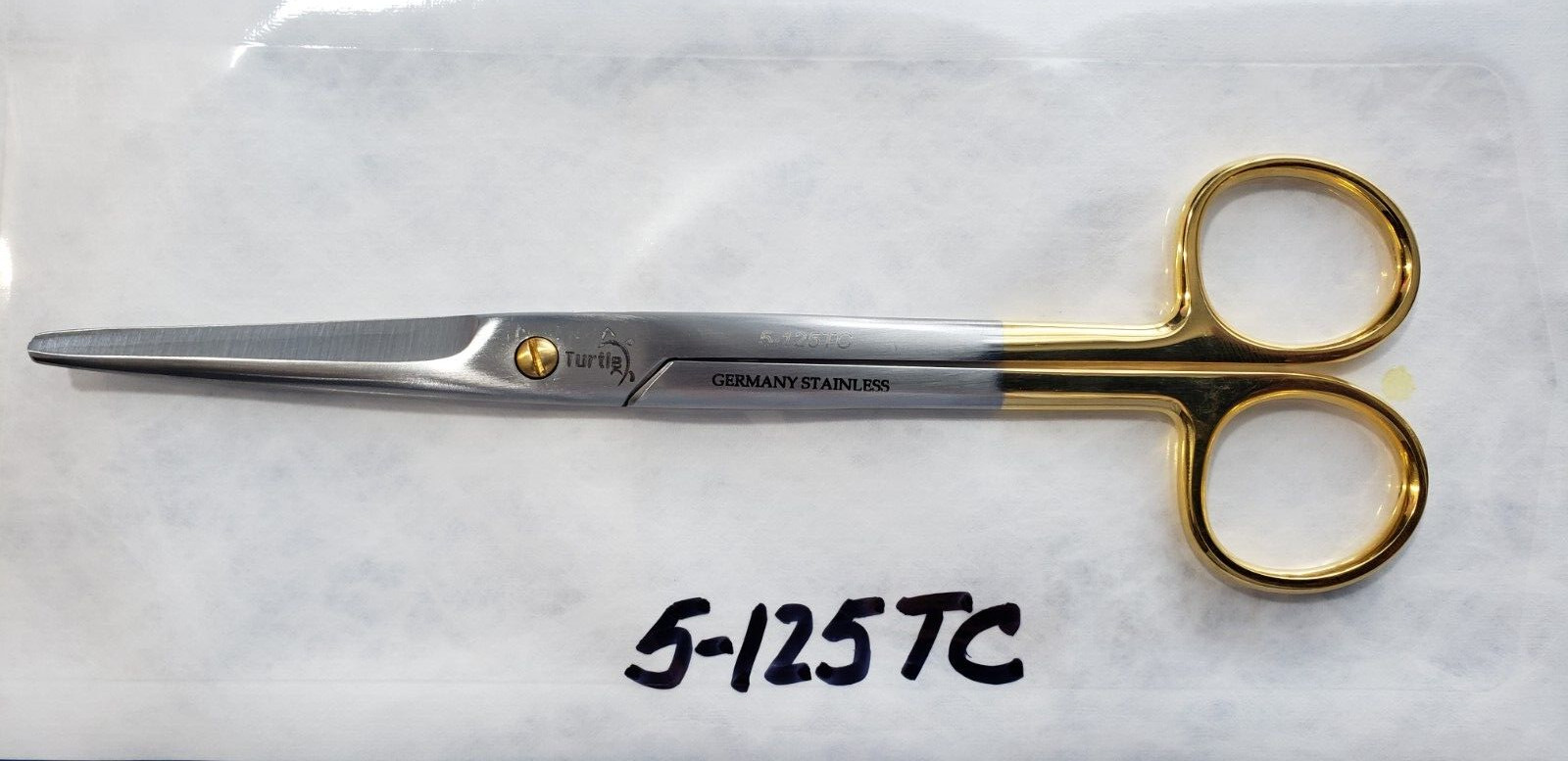Turtle 5-125 Surgical MAYO Dissecting Scissors 6.75″ Carbide Blade Curved