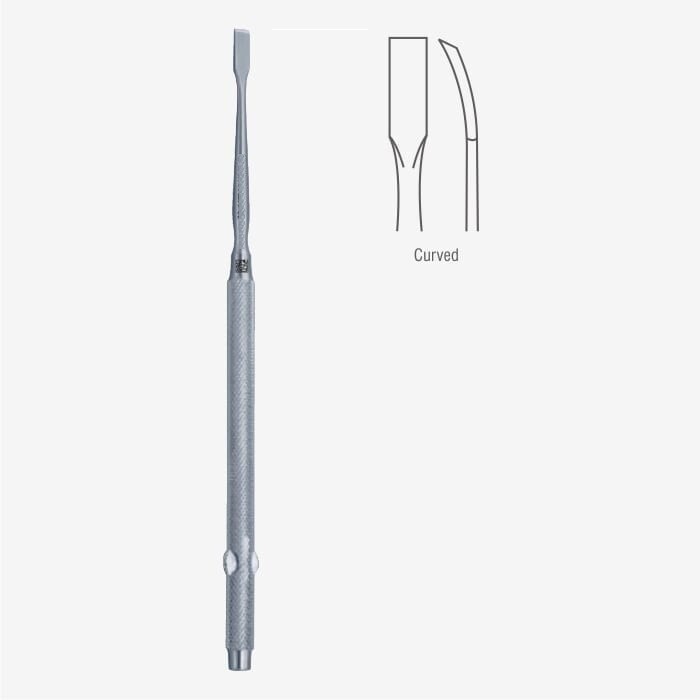 Freer Chisel, 6.5″, Curved Blade, 4 mm Wide, Premium