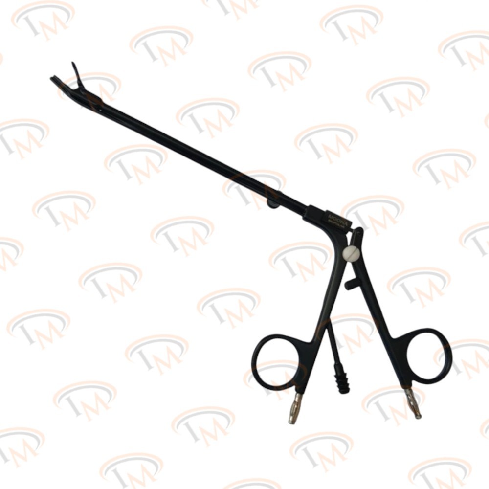 STAMMBERGER Bipolar Suction Forceps – 12.5cm Length, 15° Up Tip, with 3m Cord