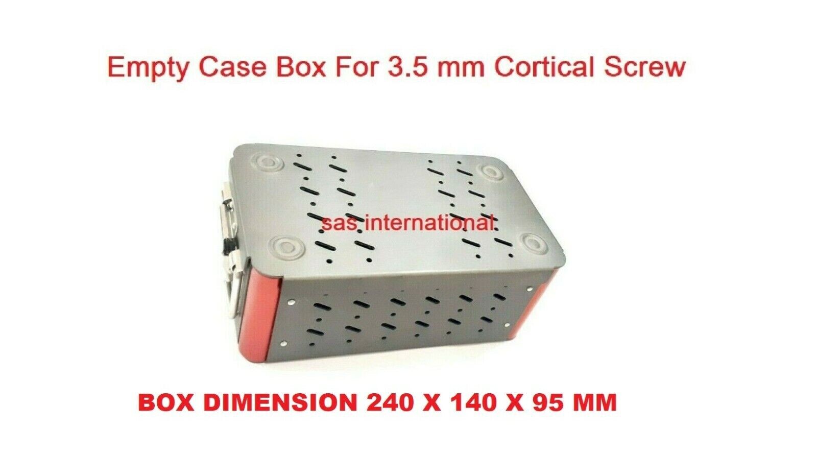 empty case box for 3.5 mm cortical screw orthopedic surgical instrument freeship