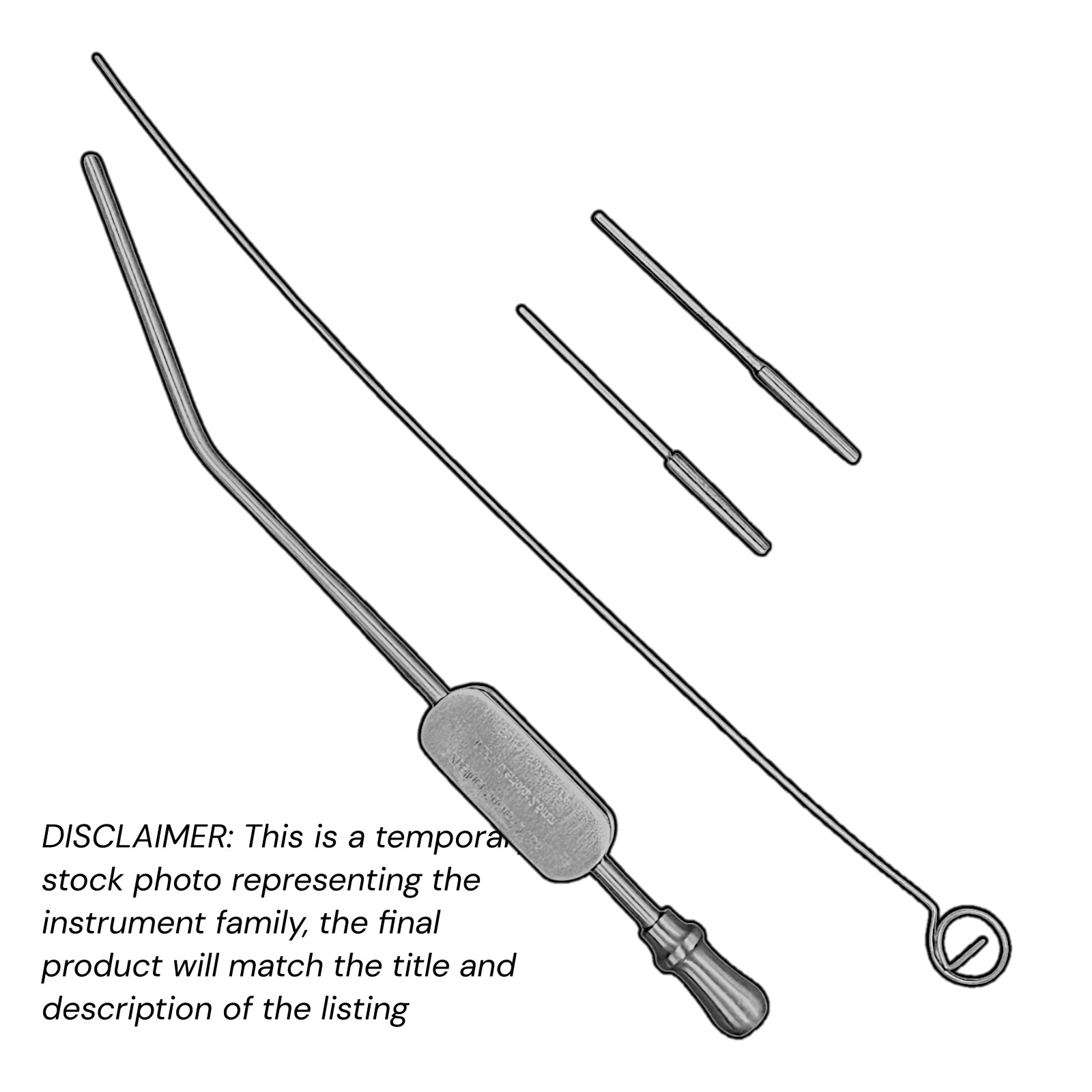 Zoellner Ear Suction Tube 6.75″ Angled Tip 2.5mm Diameter Stainless XPRS