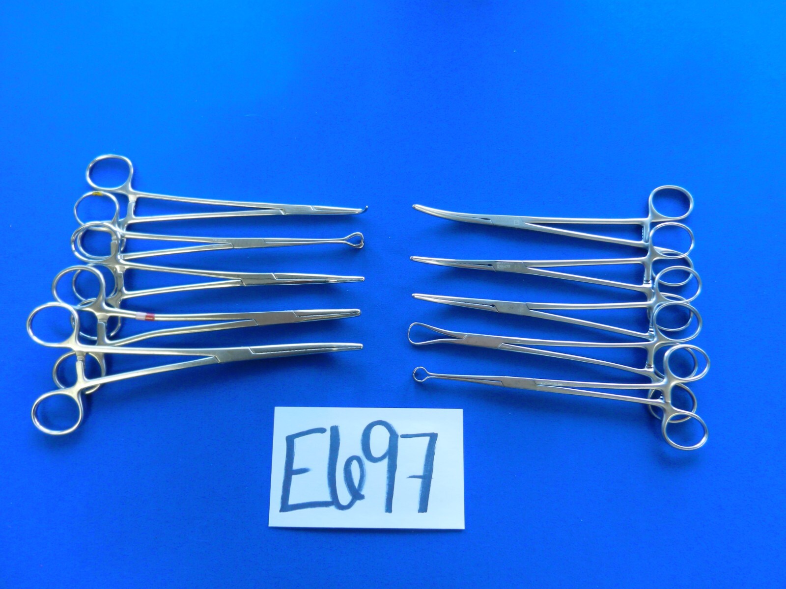 E697 Aesculap V. Mueller Codman Lot of 10 Forceps 19.5-22cm Overall Length