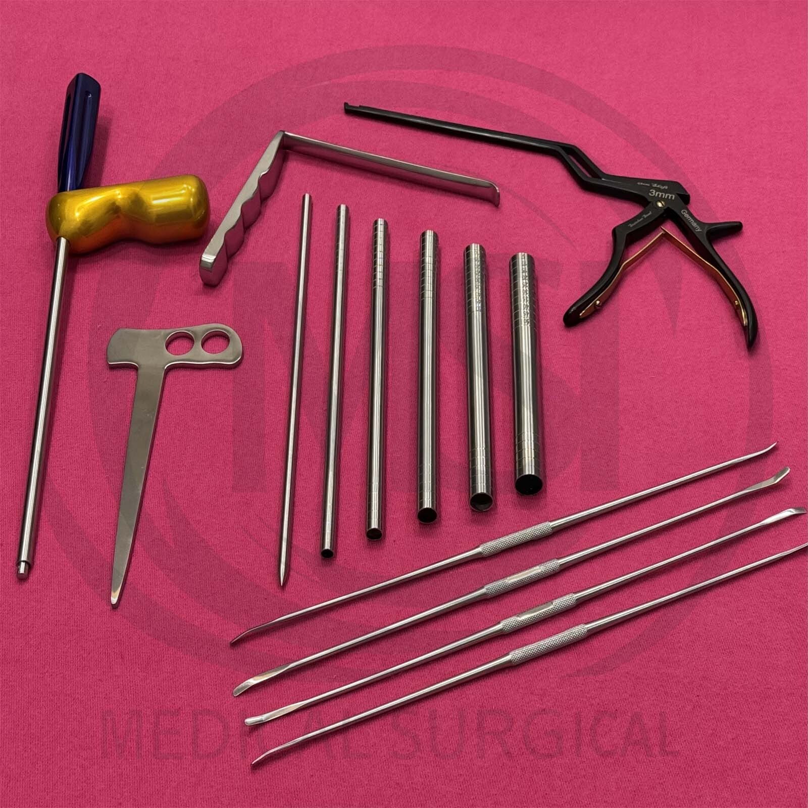 Unilateral Biportal Endoscopic UBE Spine Surgery Orthopedic Instrument Set 14Pcs