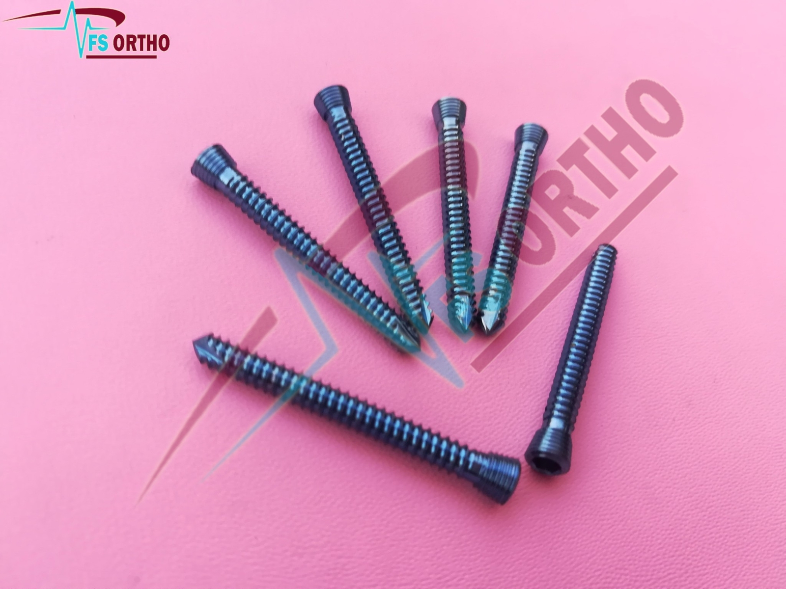 Safety Locking Screws 3.5mm self-tapping Titanium screws (100 pcs) Orthopedics