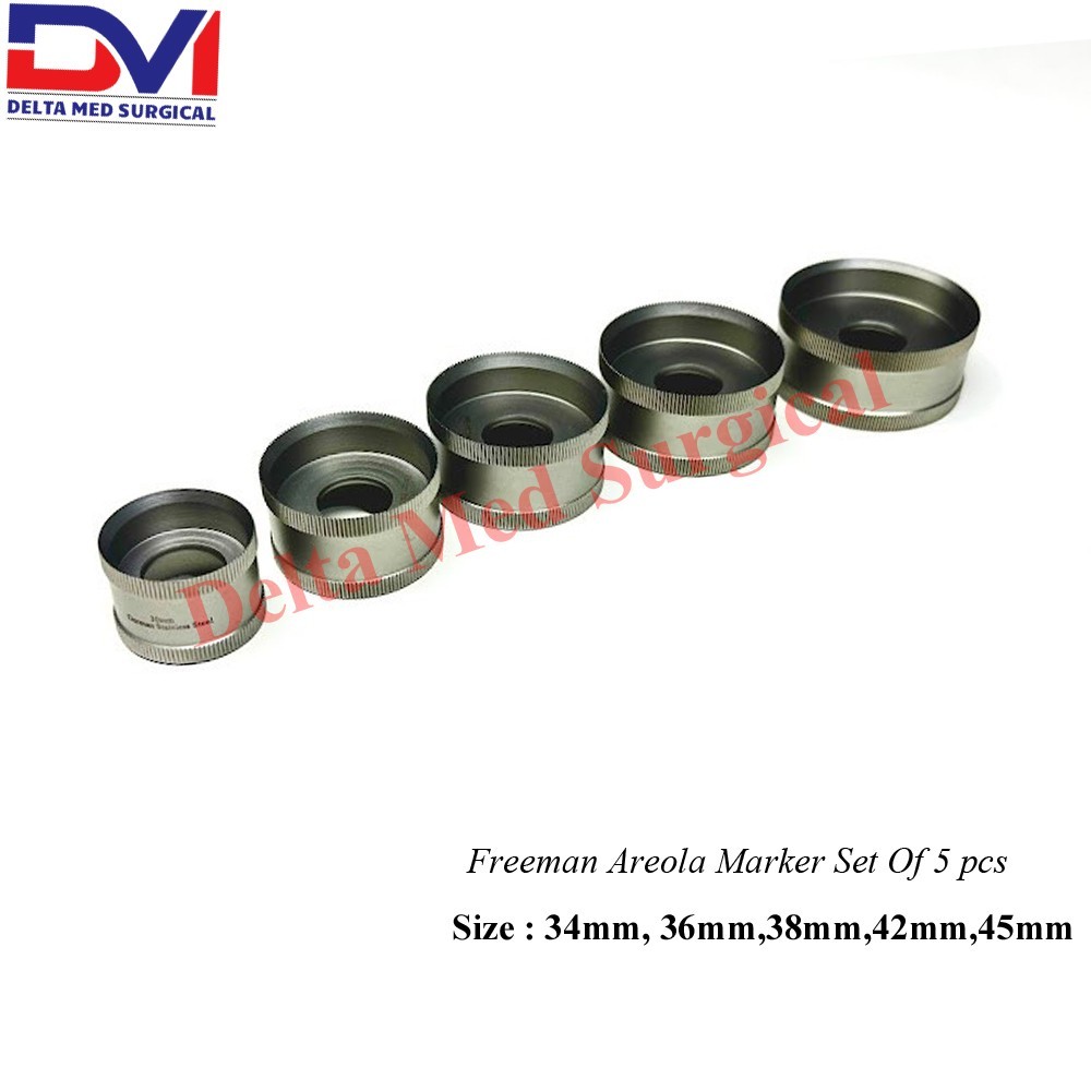 Freeman Areola Marker Set (5 Pcs) – Precision Breast Surgery Instruments