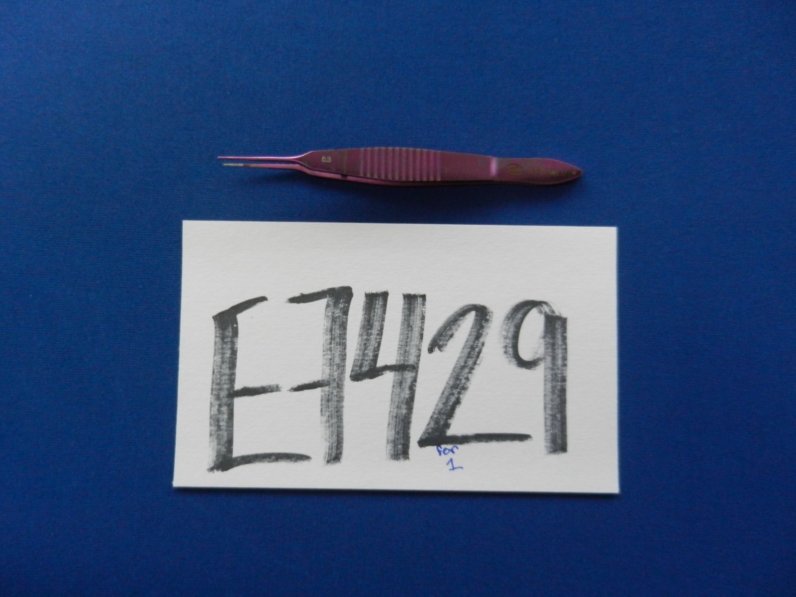 E7429 Ambler OF045-01 Castroviejo Straight 1×2 Tooth Forceps