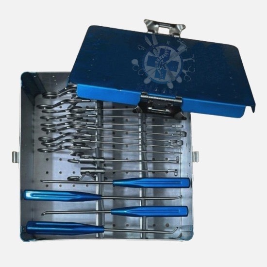 Arthroscopy Forceps Set Knee surgery Set With Sterilization Box 16 Pcs Set