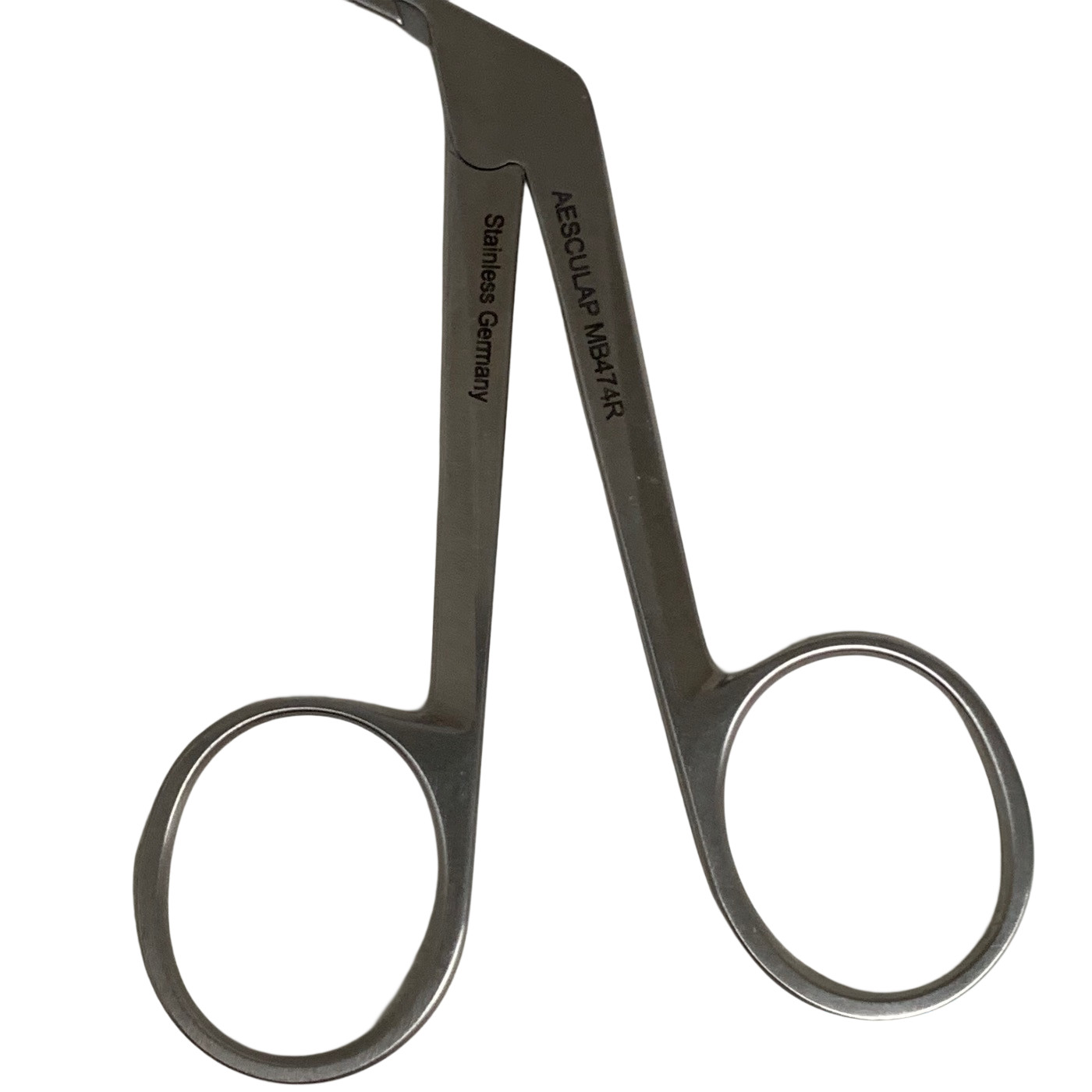 Aesculap MB474R Tendon Pulling Forceps Curved Serrated