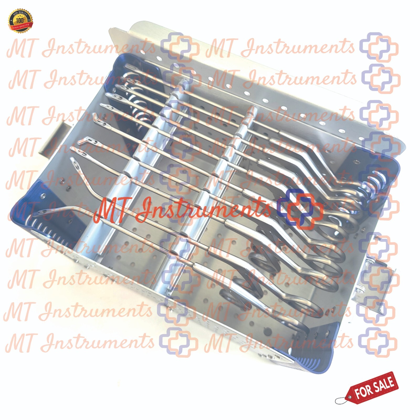 Arthroscopy Forceps Set of 10 Pcs With Sterilization Box Knee Arthroscopy A+