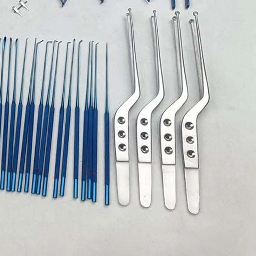 Micro surgery instruments set Neuro Surgical Titanium coated Instrument