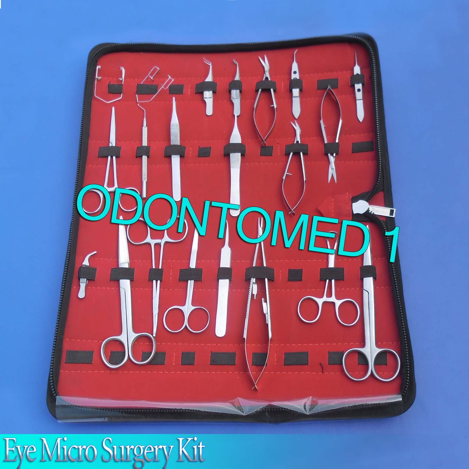 28 PC O.R GRADE VETERINARY OPHTHALMIC EYE MICRO SURGERY SURGICAL INSTRUMENTS KIT