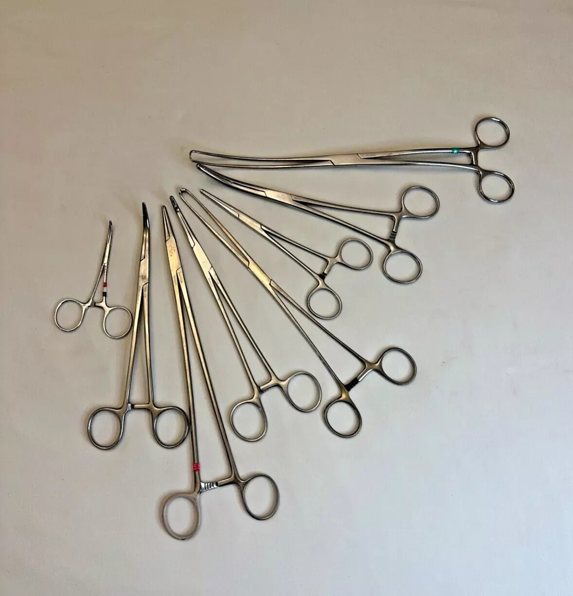 Set of 8 Miltex Artery Clamps General Surgery