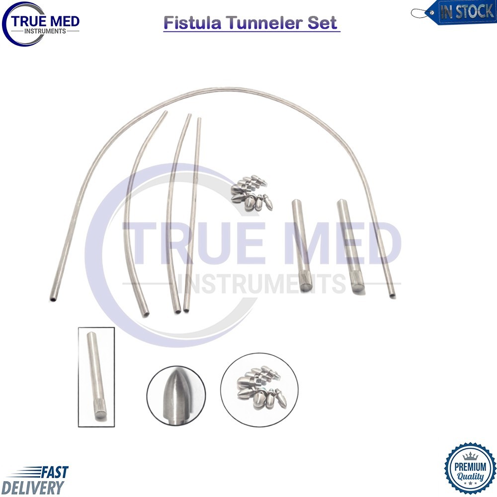 Vascular Set Fistula Tunneler Set of 11 PCs Orthopedic Surgical Instruments