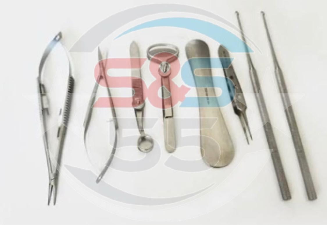 Chalazion Eye Surgery Instruments Kit 11 Pieces Set Ophthalmic Cataract Surgery