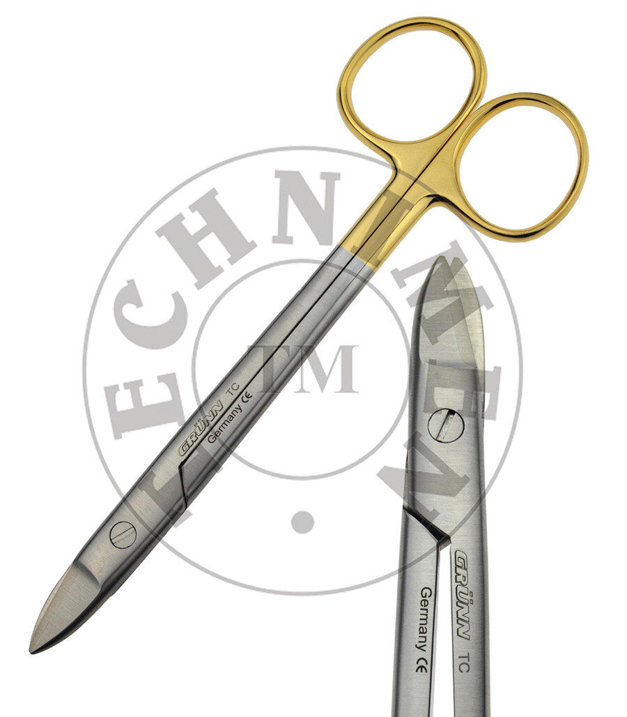 TC TUNGSTEN CARBIDE WIRE CUTTING BEEBEE CROWN DENTAL SURGICAL SCISSORS 6″ 15cm