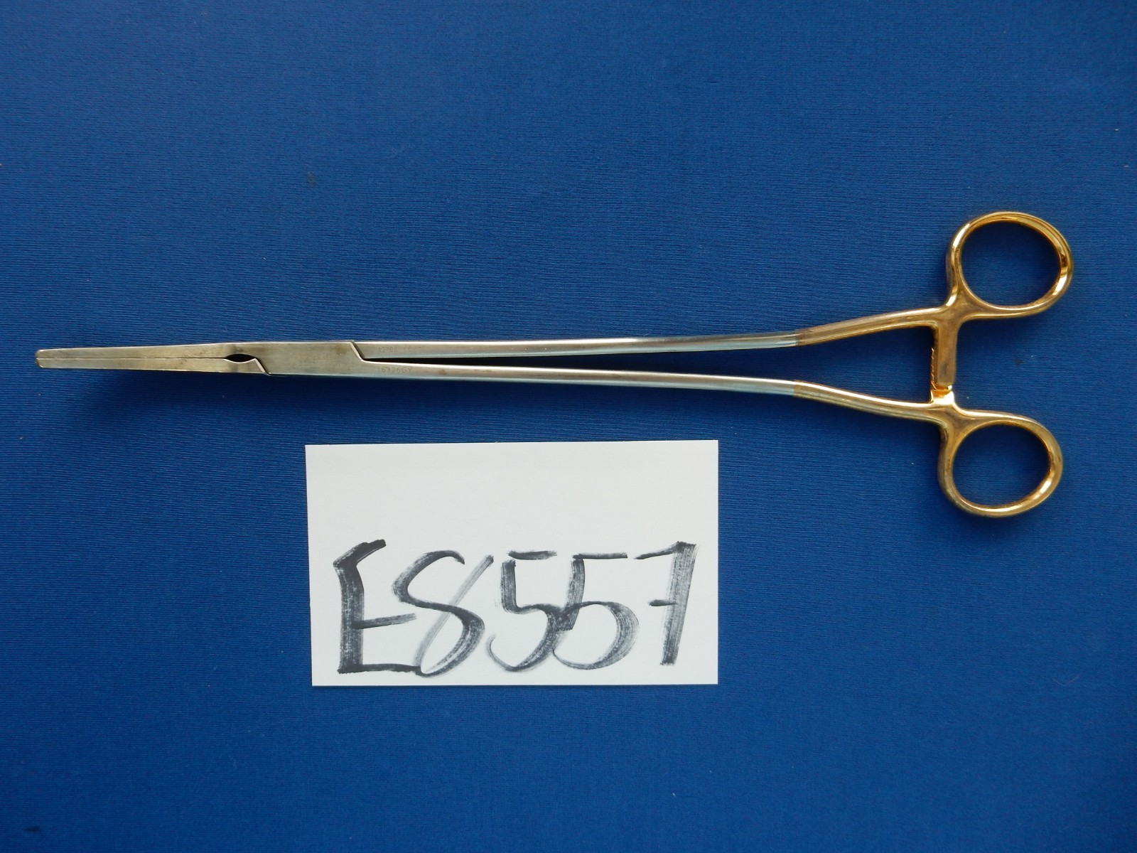 Cooper Surgical 16376GY Zeppelin Gold Plated Slight Curved Clamp 30cm Length